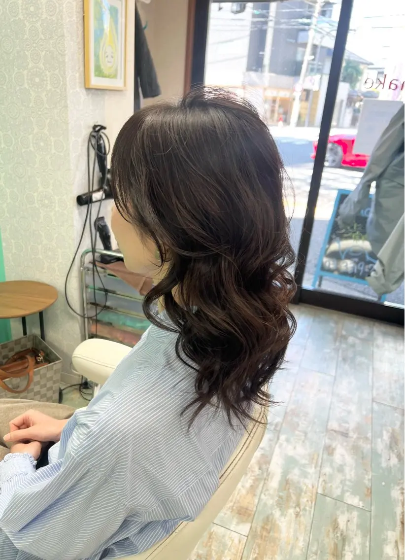 ミディアム ヘアセット 田牧 みゆきのヘアスタイル