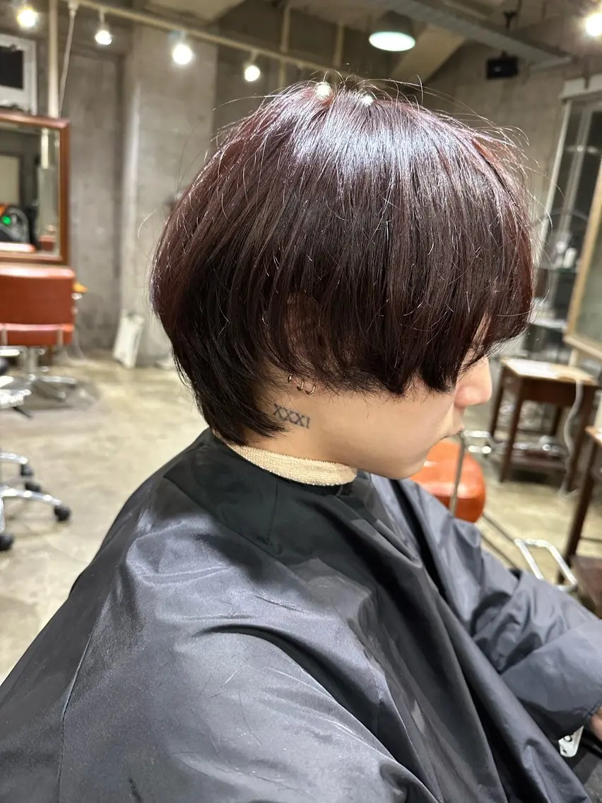 ショート 🔥コテ巻き風 ボブパーマ🔥のヘアスタイル