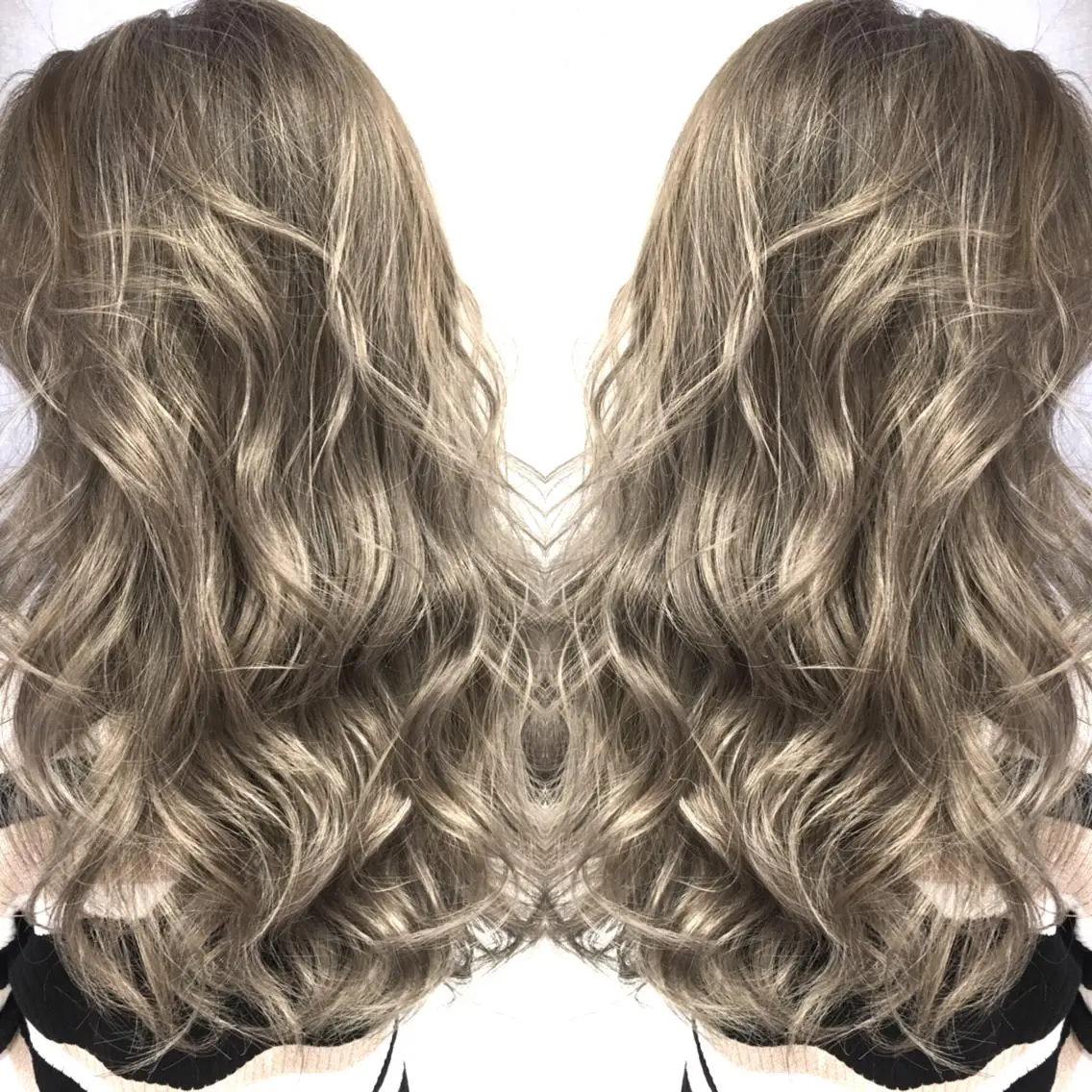ロング カラー ベージュカラー ハイライトカラー 3Dハイライト ハイライト ヘアカラー トリートメント 井上 一平のヘアスタイル