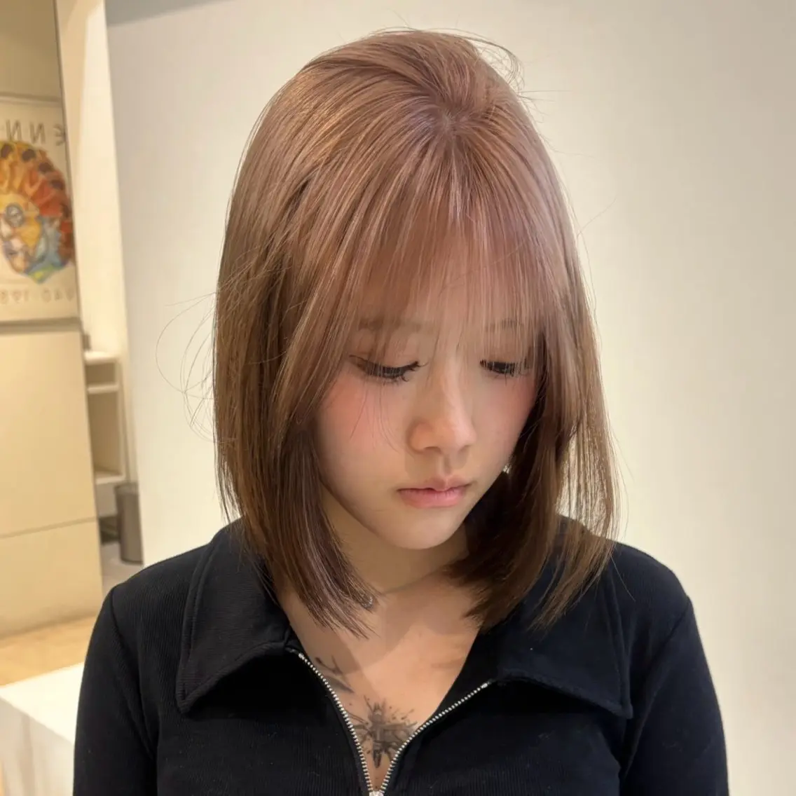 ミディアム カラー ヘアカラー ANY Nodokaのヘアスタイル