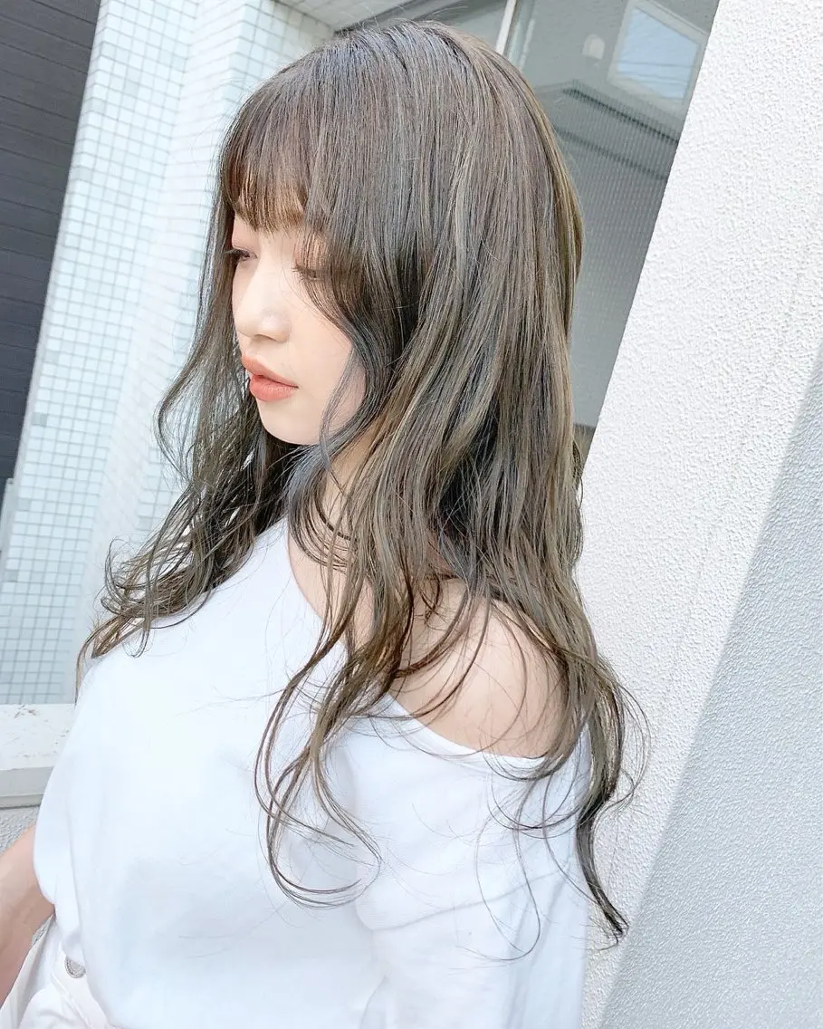 ロング カラー ヘアカラー トリートメント 〖clan〗 ෆ˚*Yᑌᑎᗩ໒꒱·のヘアスタイル