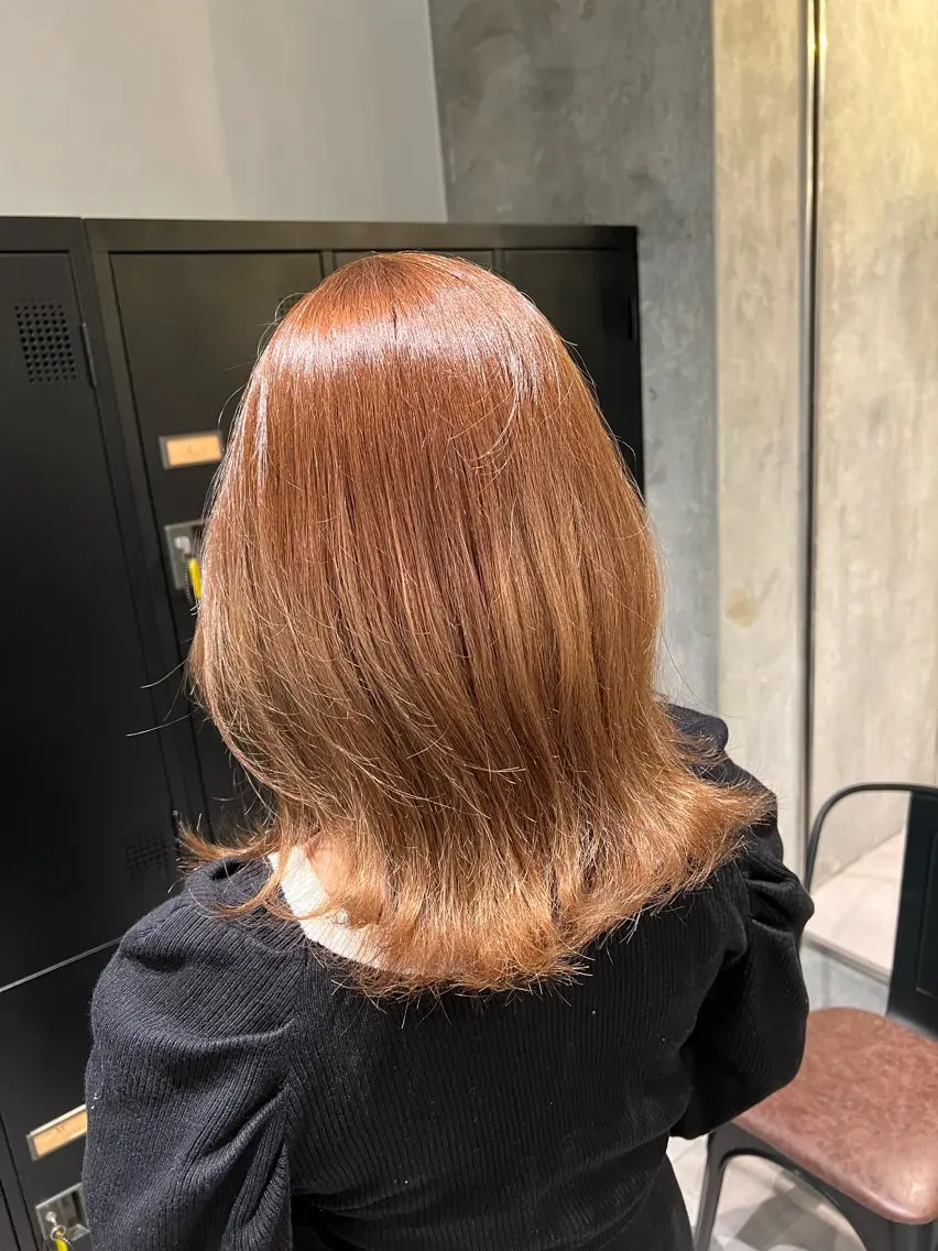 ミディアム カラー カット 縮毛矯正 🌞レイヤー×カラー 前川那津美🌞のヘアスタイル