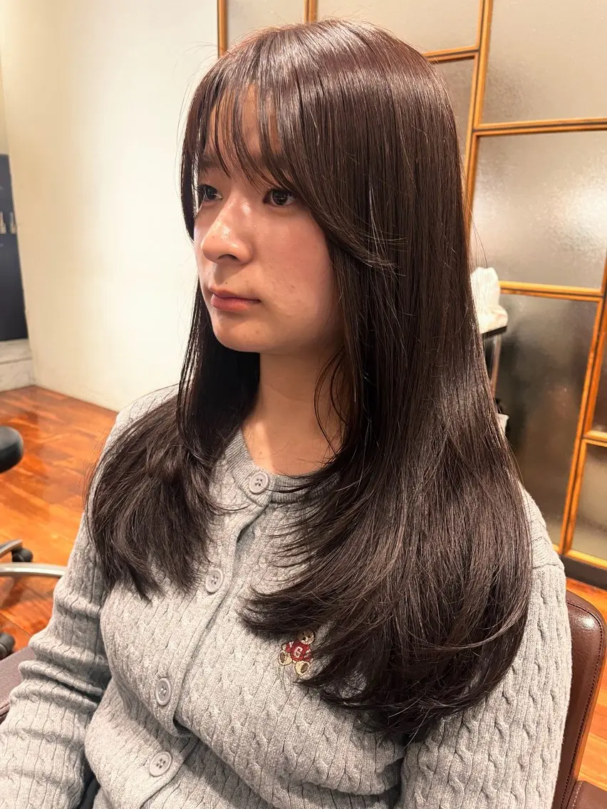 ロング レイヤーカット 山根 りょうすけのヘアスタイル
