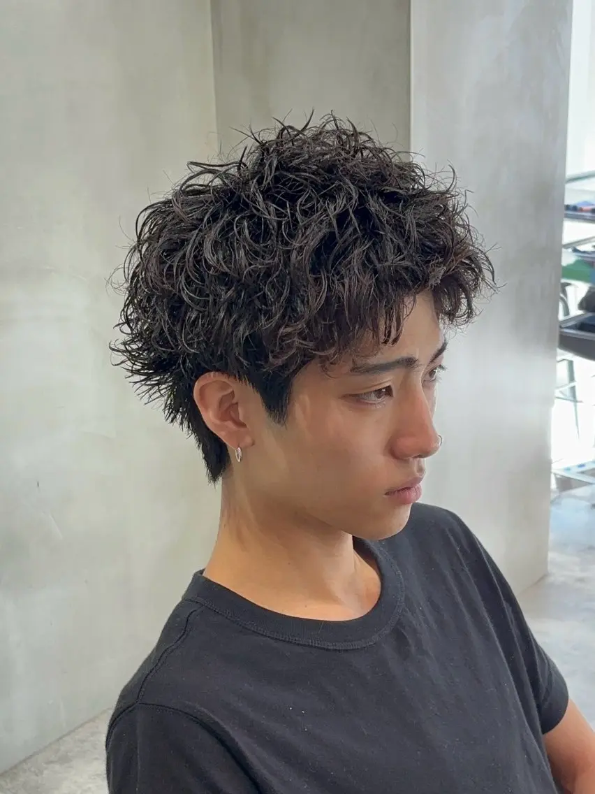 ショート パーマ ツイストスパイラルパーマ ショートヘア スパイラルパーマ カット パーマ クドウレイ fifth神南のヘアスタイル