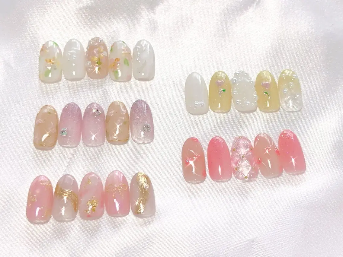 ネイル ハンドネイル Cherie PINKのネイルデザイン