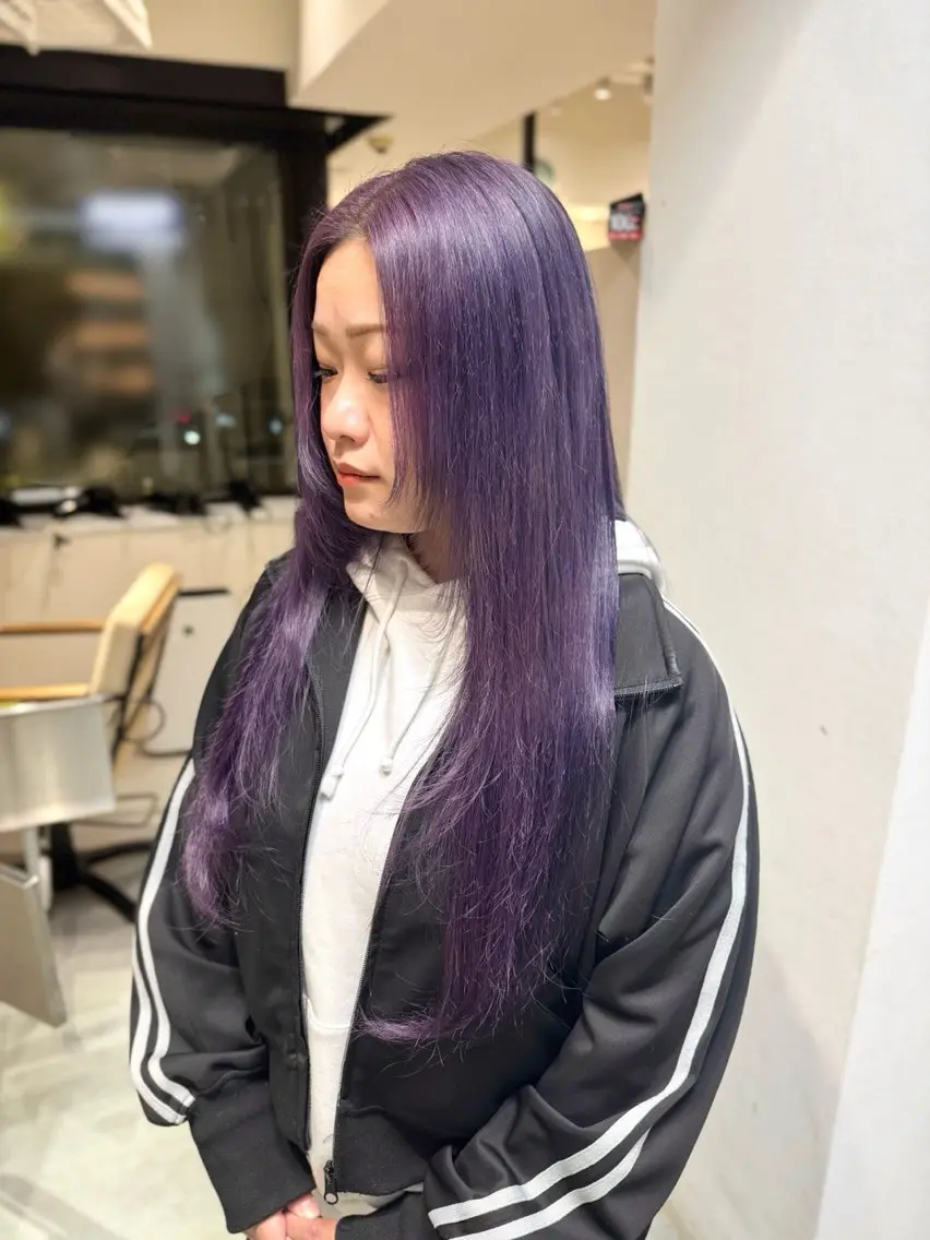 セミロング ヘアカラー ai 梅田/暖色カラーのヘアスタイル