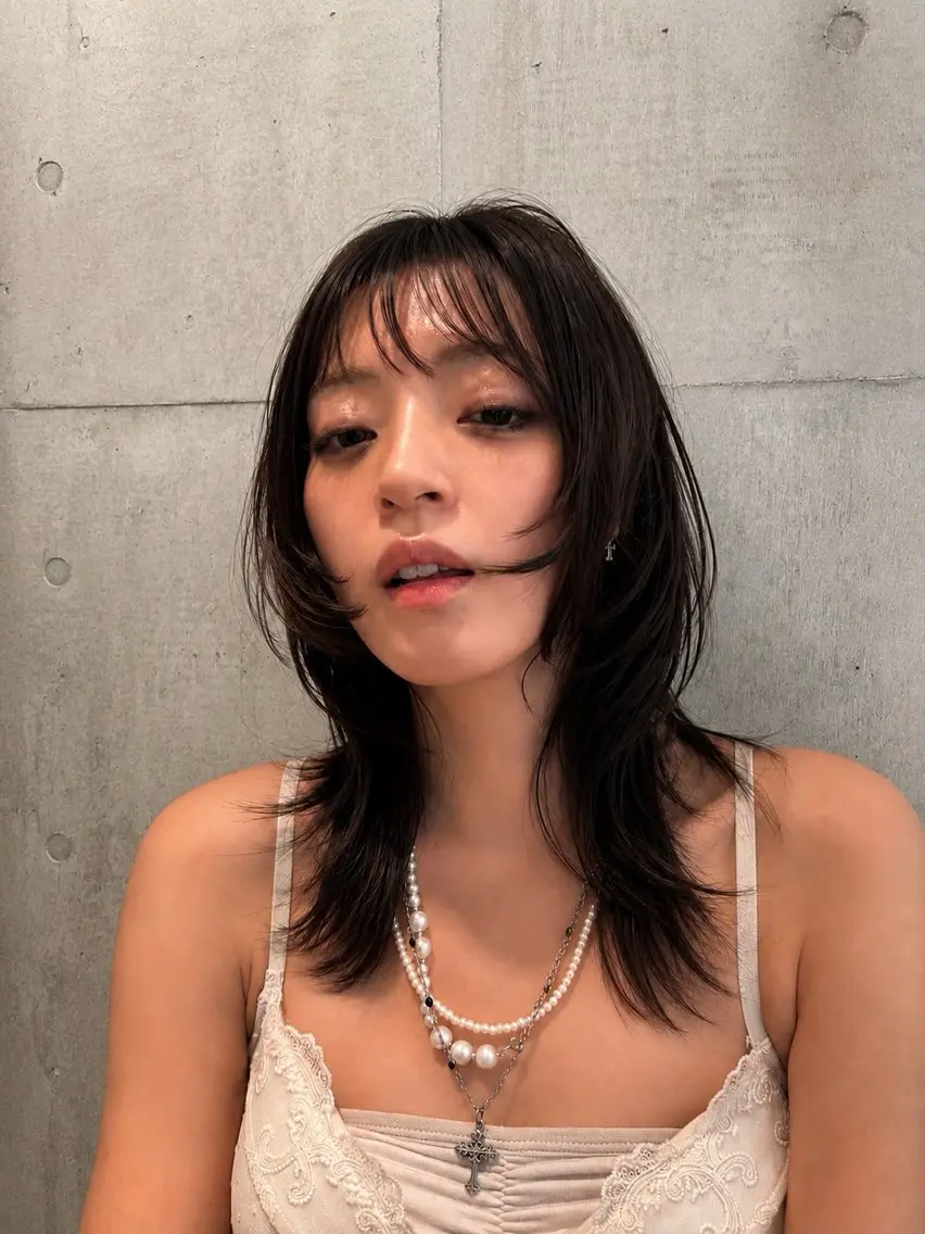 ミディアム カラー 笠原 健人のヘアスタイル