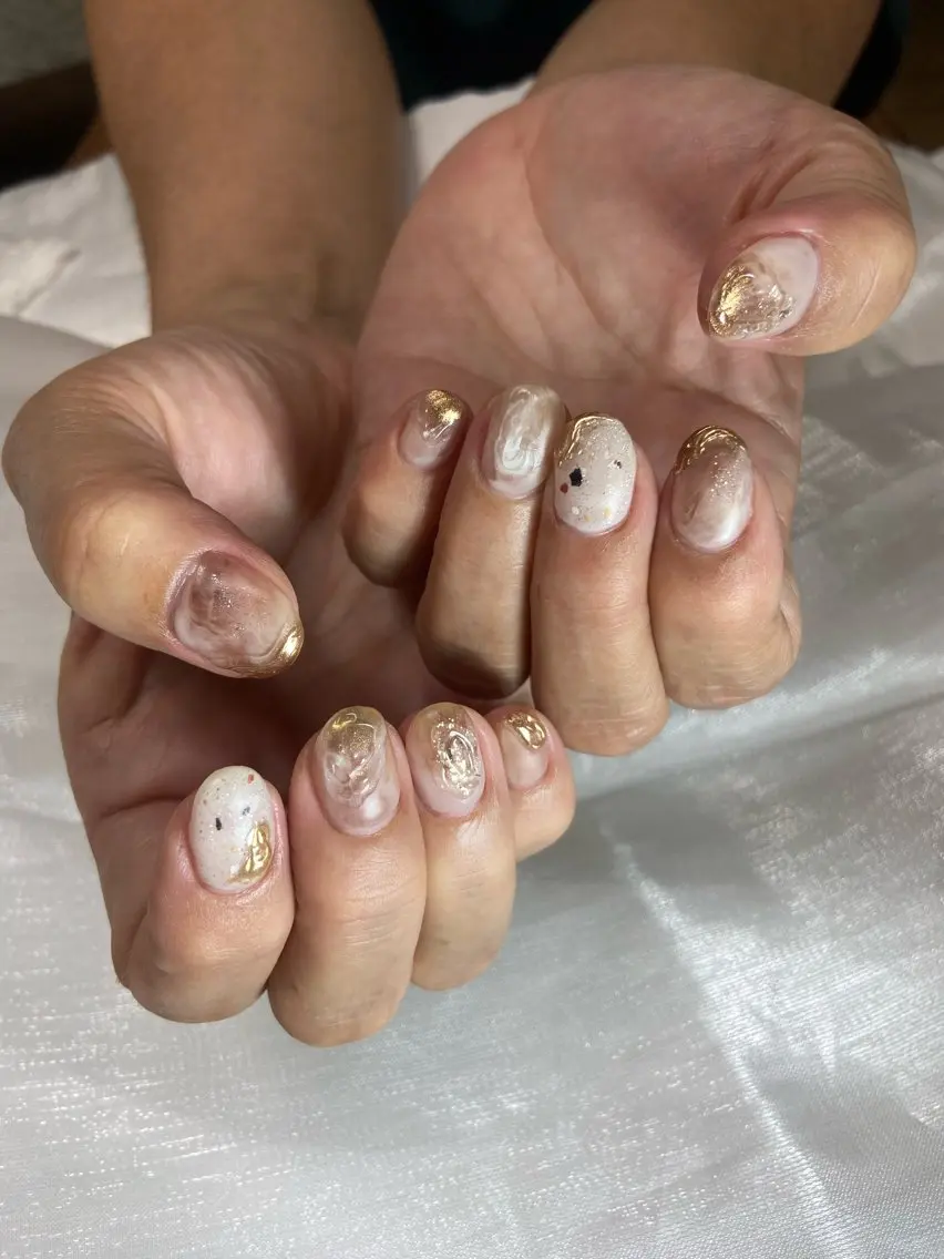 ネイル ニュアンスネイル ハンドネイル Nakagawa Aiのネイルデザイン