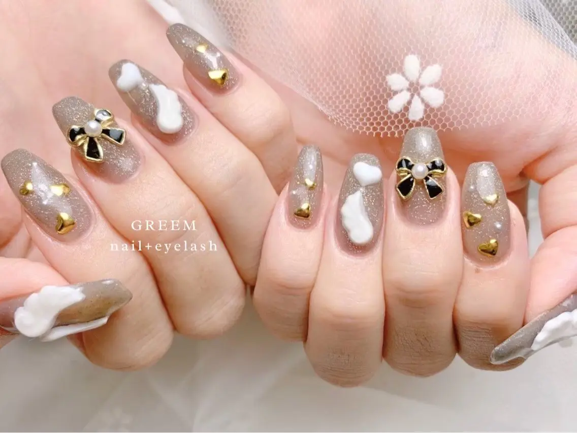 ネイル ゴールド ハンドネイル GREEM グリームのネイルデザイン