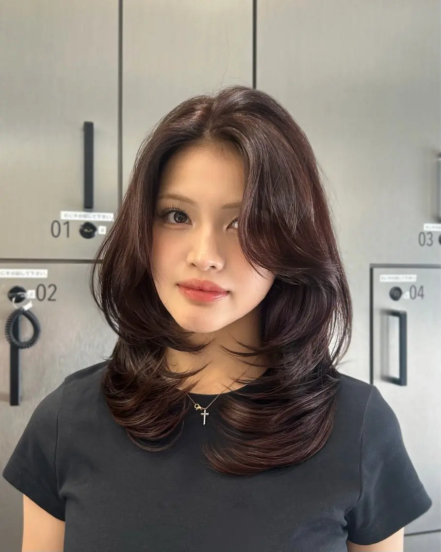 ロング レイヤーカット カット ヘアカラー トリートメント 海外/大人レイヤー 🇺🇸TOMONAのヘアスタイル