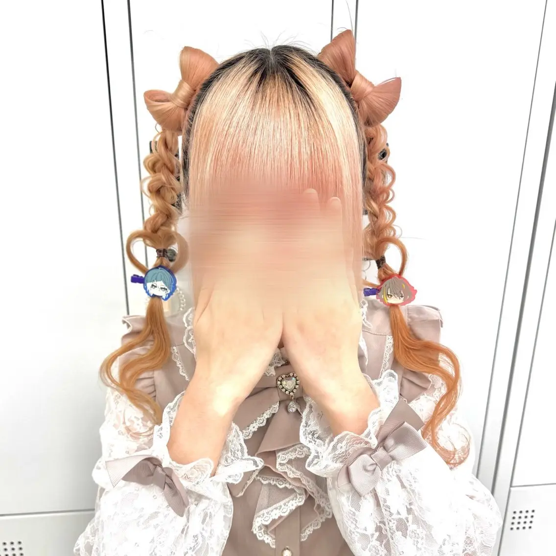 ロング ヘアアレンジ ヘアセット ヘアメ🎀ハイトーン 🩵エクステ🪄しほのヘアスタイル