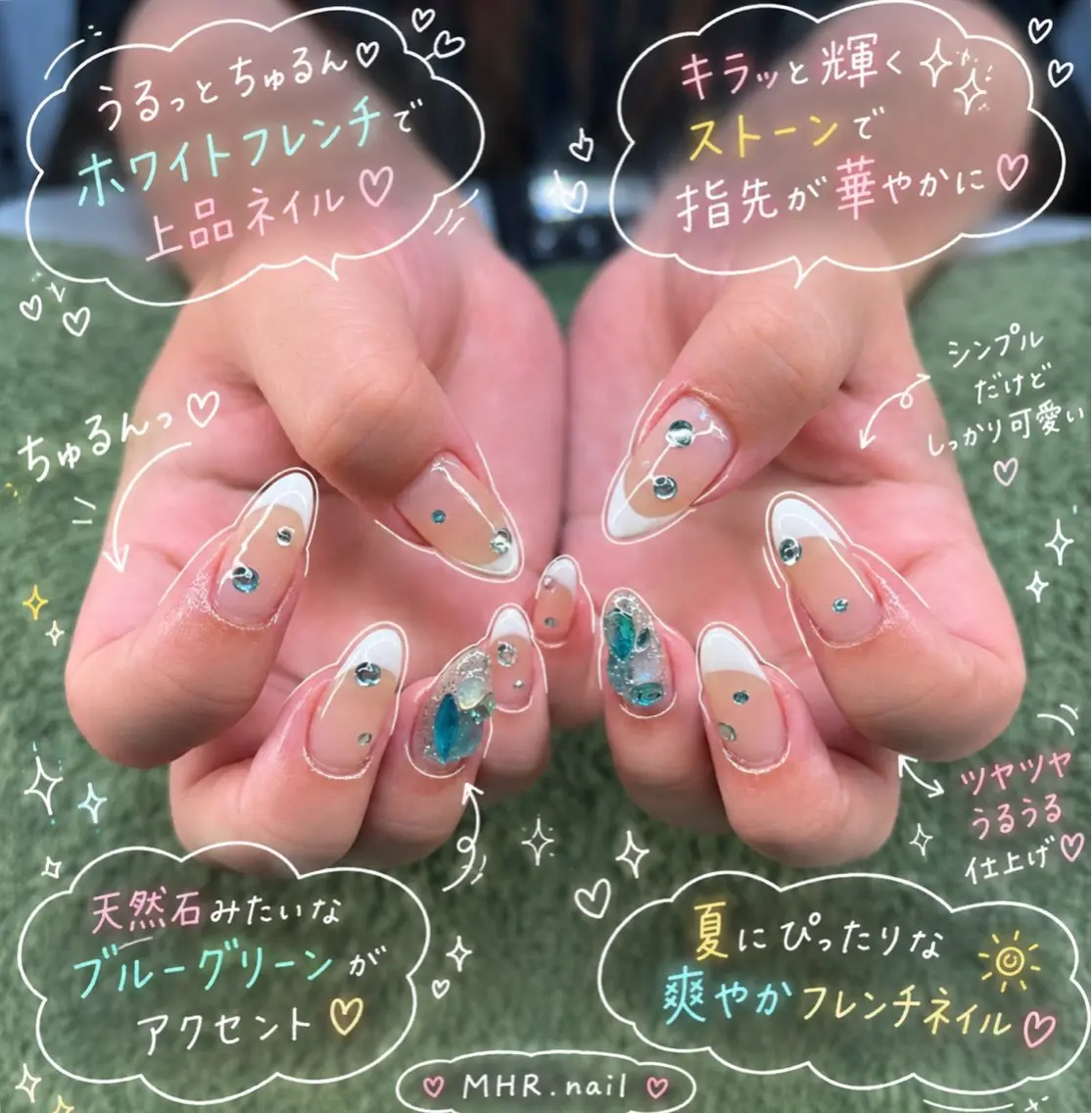 ネイル ハンドネイル フットネイル MHR nailのネイルデザイン