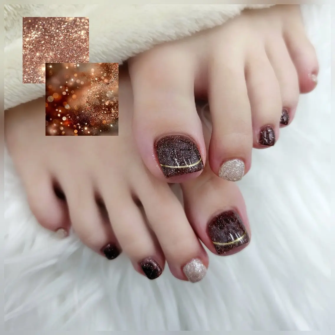 ネイル フラッシュネイル フットネイル ジェルネイル パラジェル フットネイル Bianca浦和西口 ⭐mitoのネイルデザイン