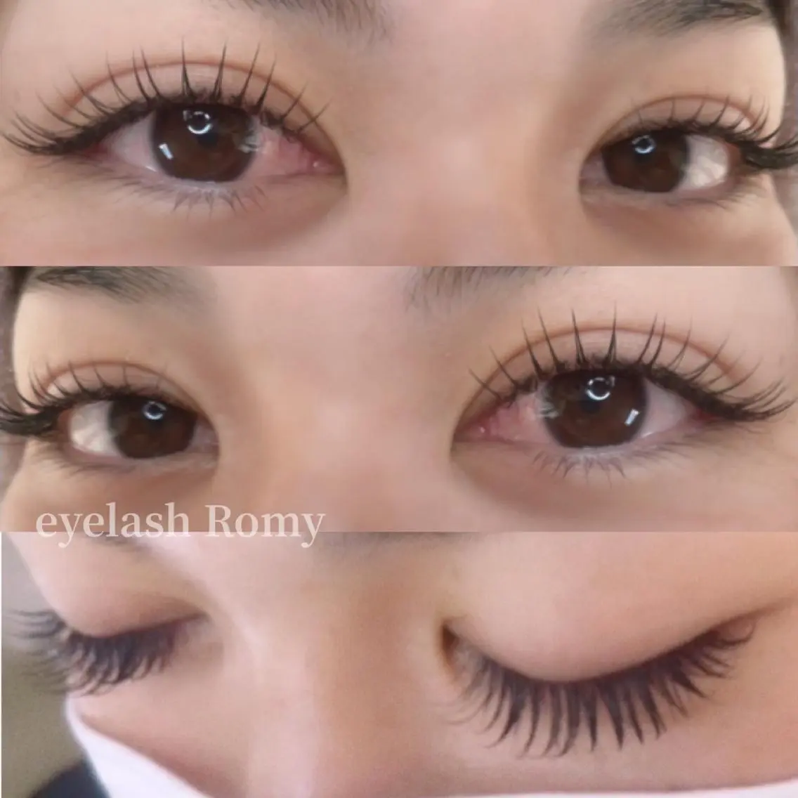 マツエク・マツパ フラットラッシュ マツエク eyelash Romyのマツエク・マツパデザイン