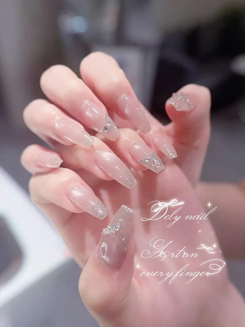ネイル アートネイル 韓国ネイル ピンク ワンホンネイル ハンドネイル Dely Nailのネイルデザイン
