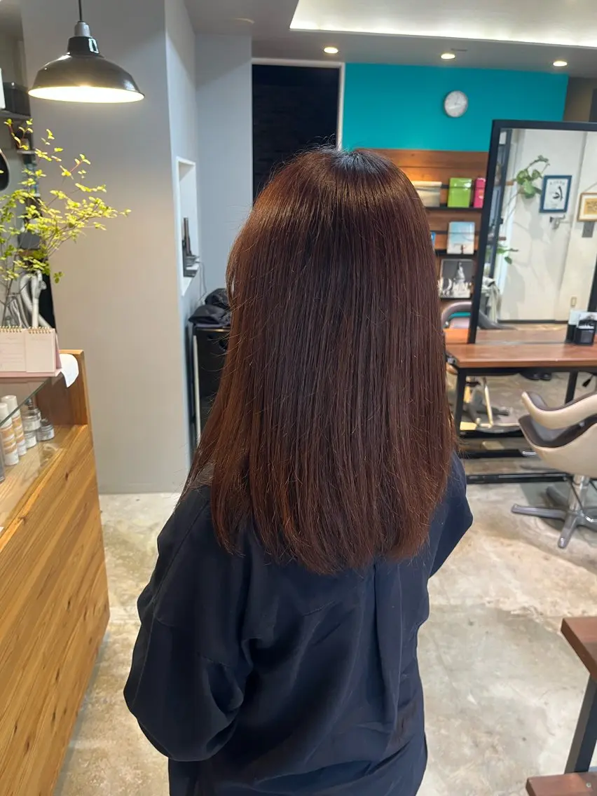 セミロング カラー ヘアカラー 木藤 美朝のヘアスタイル