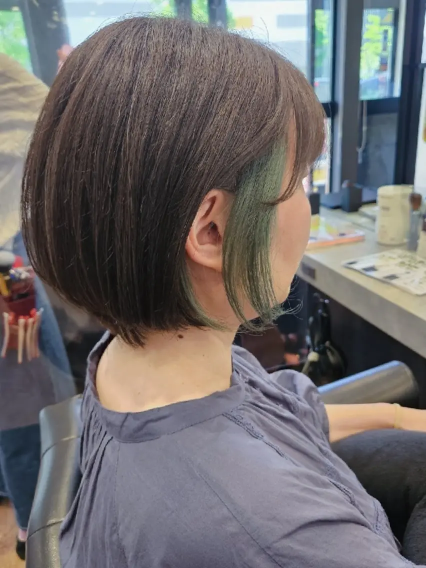ショート カラー ヘアカラー 関口 友菜のヘアスタイル