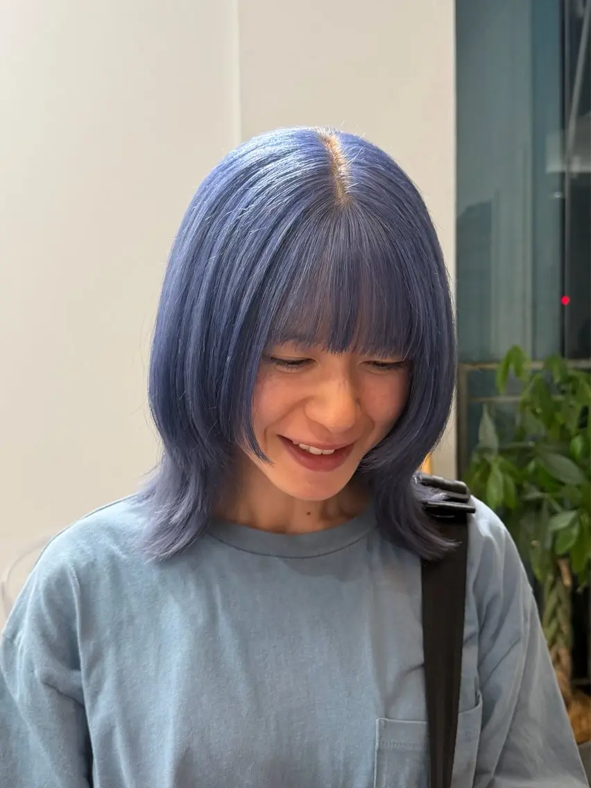 ミディアム カラー ブリーチ ヘアカラー 金澤 希空のヘアスタイル