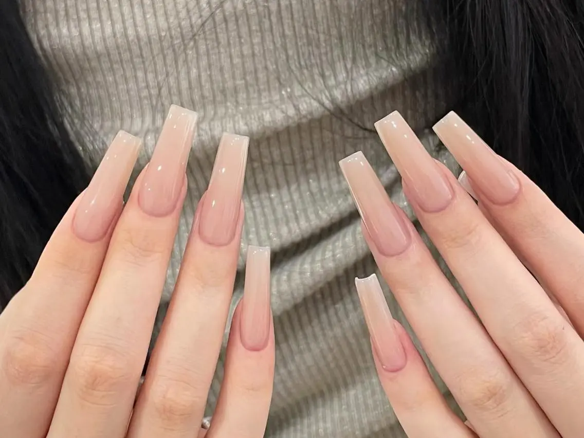 ネイル メンズ メンズ韓国風 オーロラネイル チークネイル 長さ出し フレンチネイル ハンドネイル NEW NAIL💞 Ka  Kaのネイルデザイン