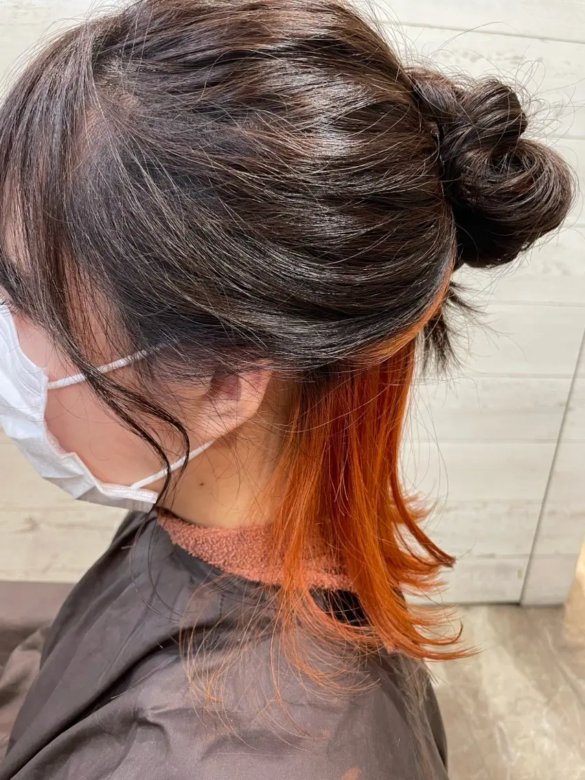 ミディアム ヘアカラー トリートメント 髪質改善✨透明感 カラー🫧KAORIのヘアスタイル