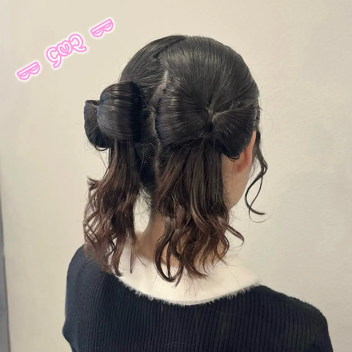 ロング ヘアアレンジ ヘアセット 顔周り/ガーリー /ヘアメ/あつはのヘアスタイル
