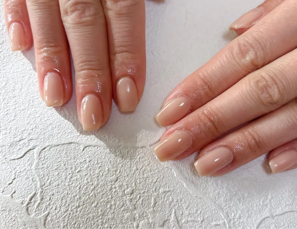 ネイル ジェルネイル メンズネイル ワンカラーネイル パラジェル ワンホンネイル kiki nail &brow二子玉川のネイルデザイン