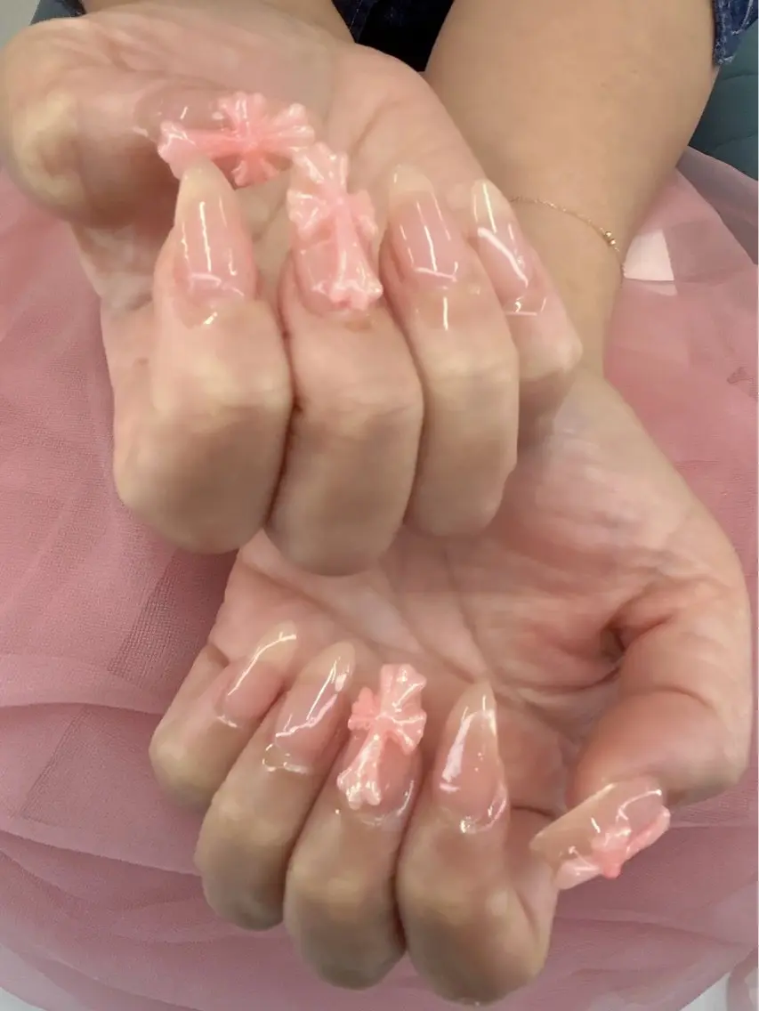 ネイル ワンカラーネイル ピンク シンプルネイル ❀pom nail❀ aya.のネイルデザイン