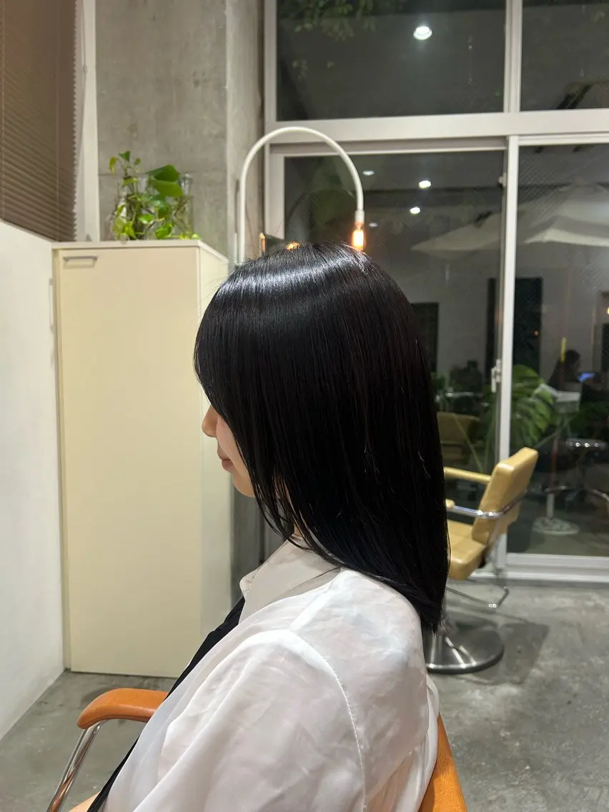 ミディアム 縮毛矯正 🥀折原 愛優🥀のヘアスタイル