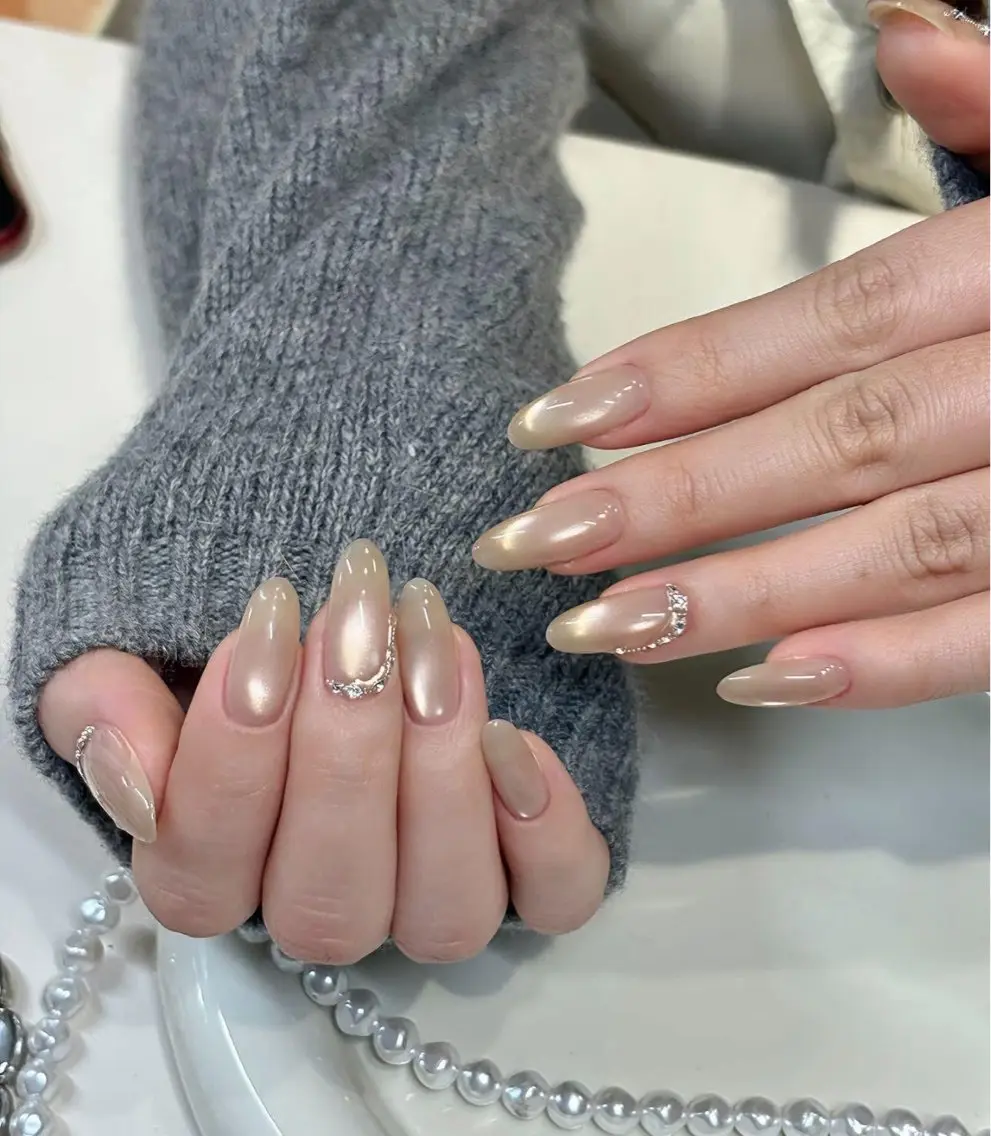 ネイル チークネイル フットネイル フレンチネイル グラデーション 韓国ネイル YUKI NAILのネイルデザイン