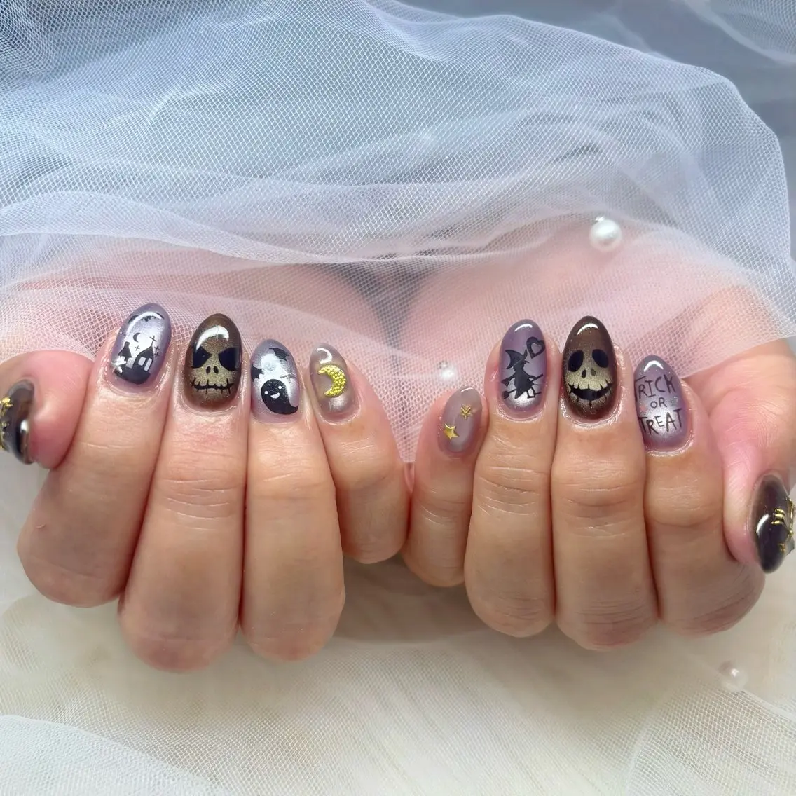 ネイル 持ち込み ハンドネイル Y🩵 Jasmineのネイルデザイン