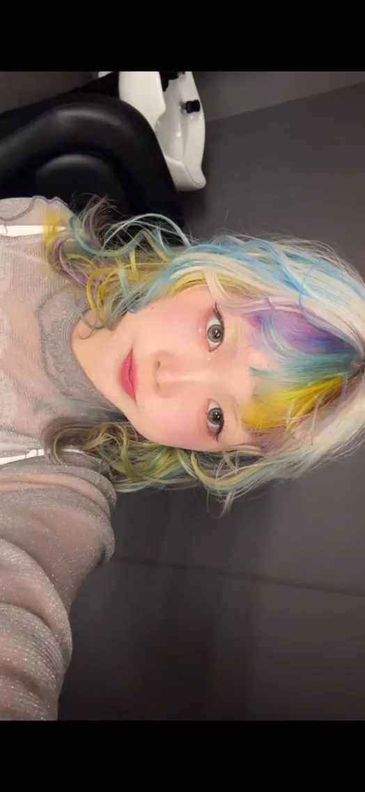 セミロング カラー ユニコーンカラー ヘアカラー デザインカラー /rioのヘアスタイル