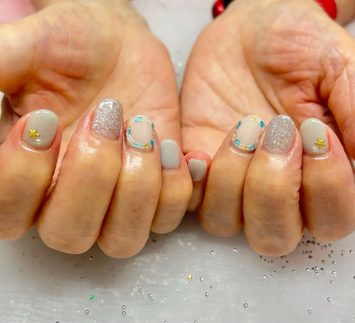 ネイル ハンドネイル 池下・今池エリア🎀 yun☁️🐻のネイルデザイン