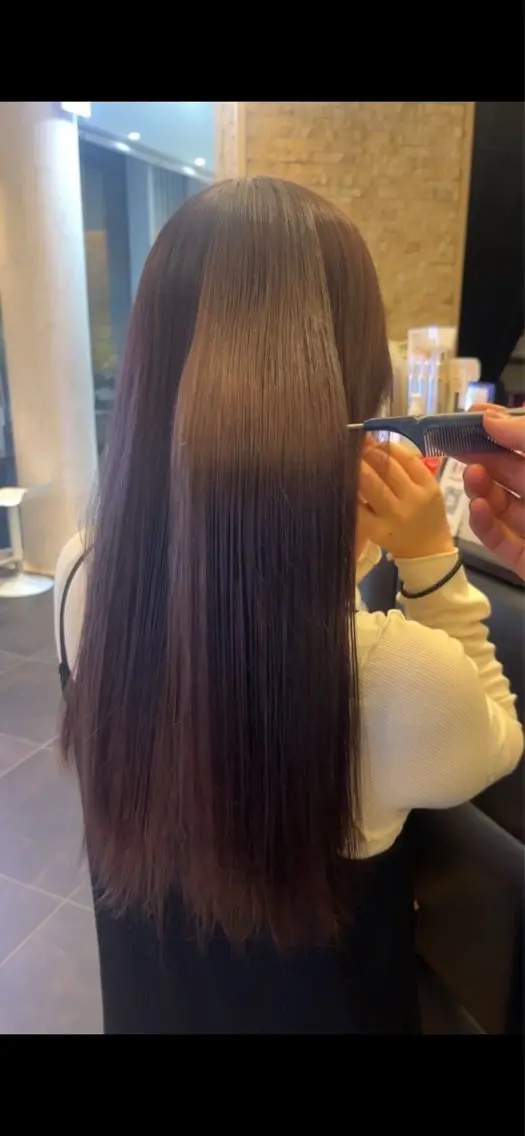 カラー 盛れる顔周り✨韓国式 レイヤーkanatoのヘアスタイル