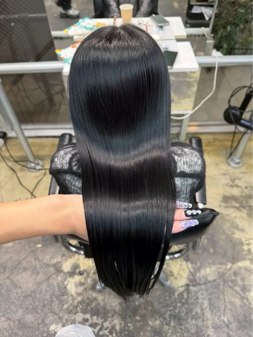 🎀透明感ワンカラー＋最高級髪質改善Ribbonトリートメント🎀の写真