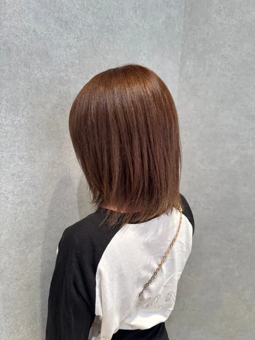ミディアム カラー 髪質改善 カットモデル𓍲横堤 🫧秋積日向のヘアスタイル