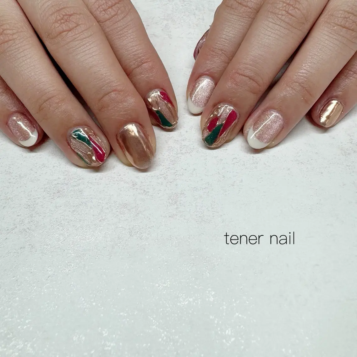ネイル フレンチネイル ハンドネイル テネルネイル tener nailのネイルデザイン