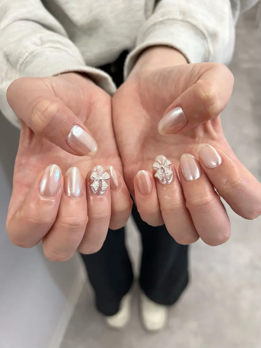 ネイル オーロラネイル フレンチネイル ジェルネイル マグネットネイル ニュアンスネイル Bana_ Nailのネイルデザイン