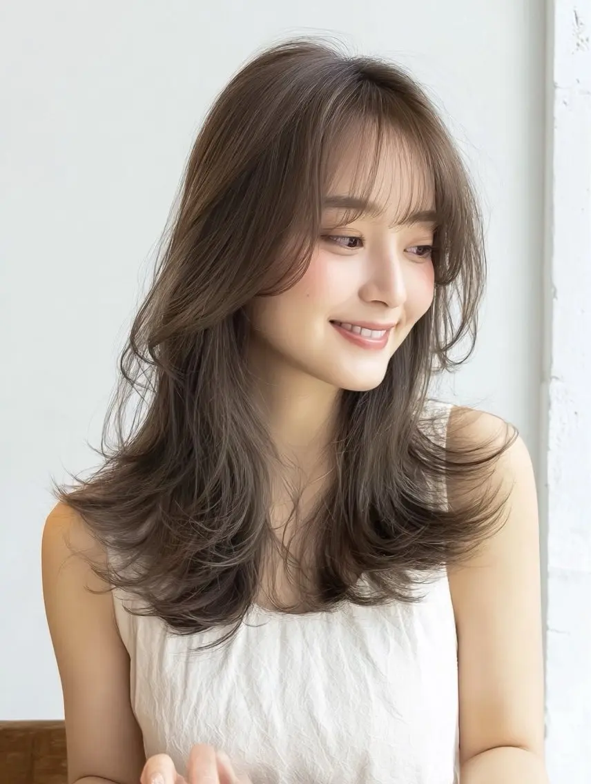 ロング カラー カット ヘアカラー トリートメント 神保町駅徒歩5分🍀 NEWOPEN🍀渚のヘアスタイル