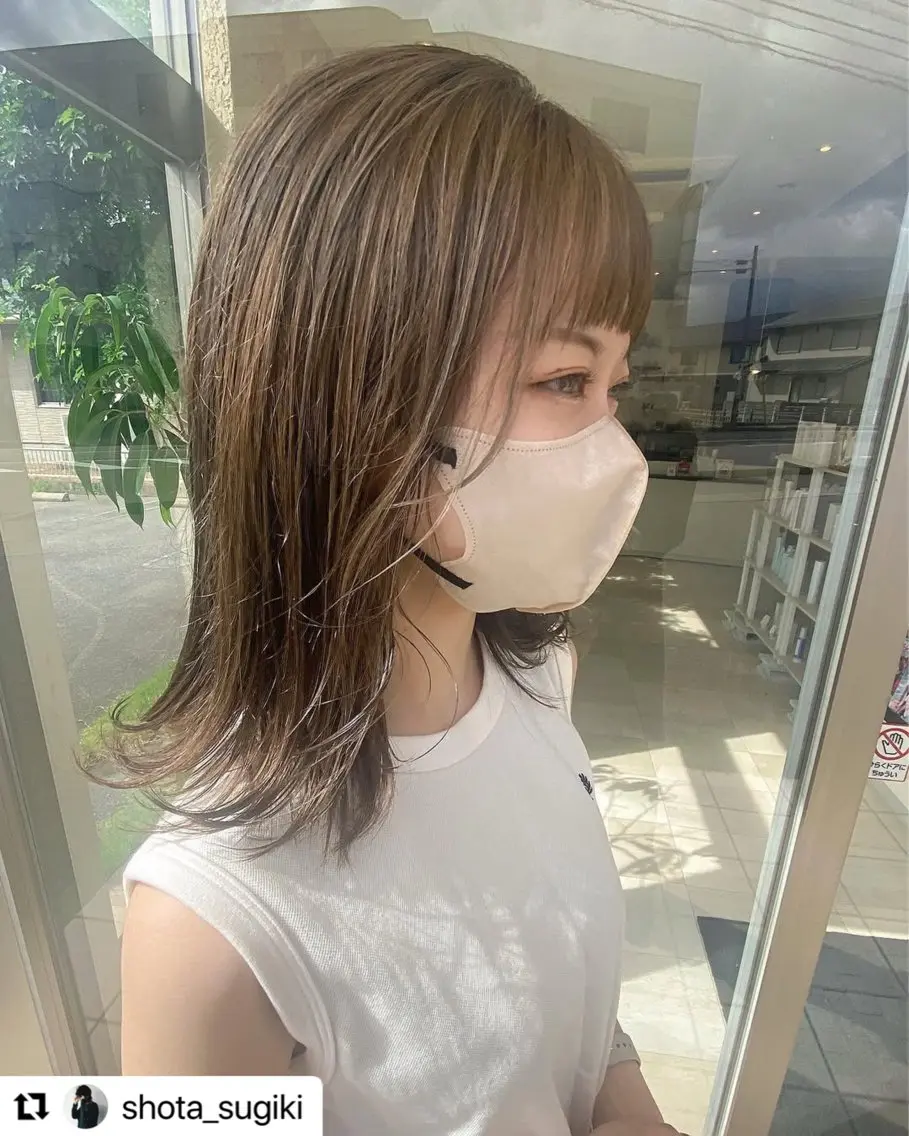 ミディアム 髪質改善 トリートメント SHOTA SUGIKIのヘアスタイル
