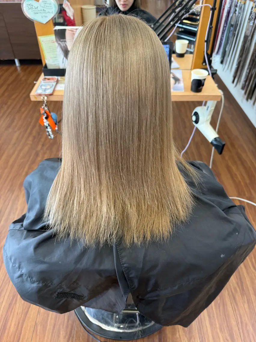 セミロング ヘアカラー 髪質改善カラー/ KONATSUのヘアスタイル