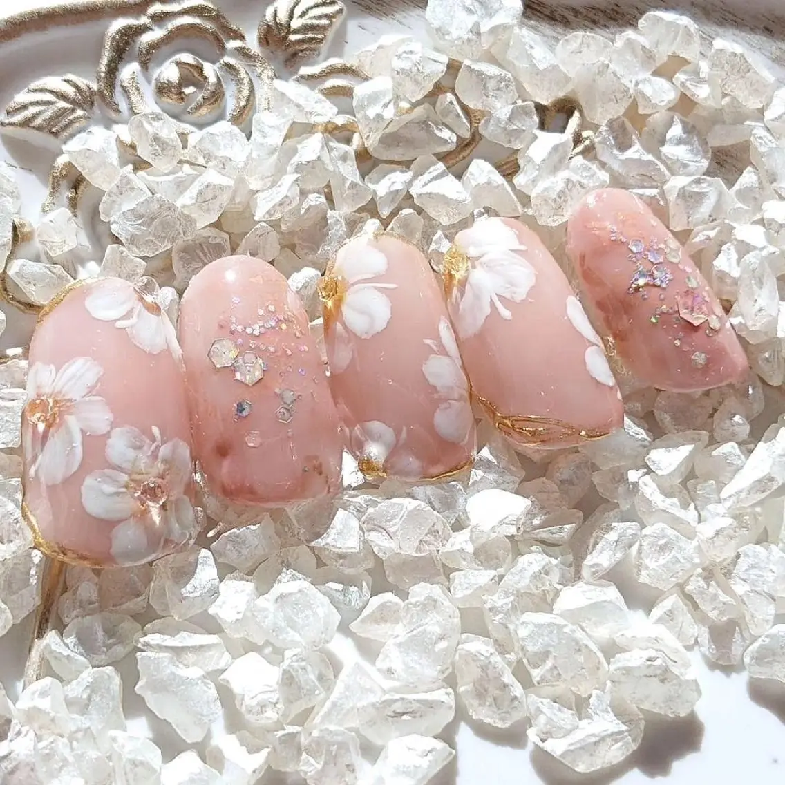 ネイル PINK PEONY    AMIのネイルデザイン