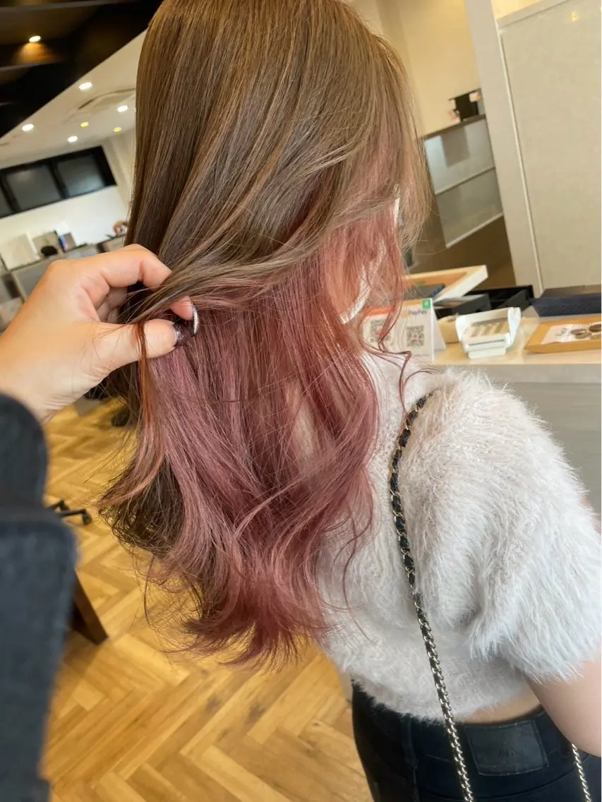 カラー ヘアカラー 木村 綺音のヘアスタイル