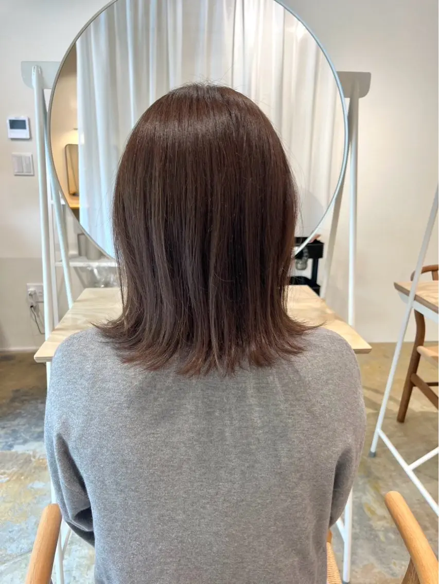 ミディアム カラー 南雲 美紀のヘアスタイル