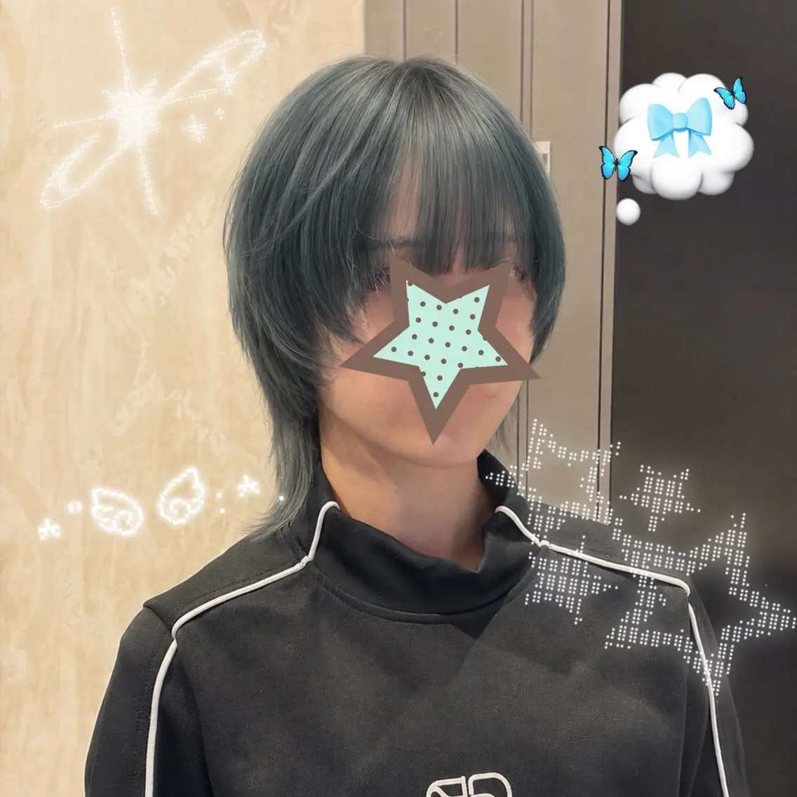 ショート レイヤーカット ウルフカット ウルフレイヤー カット ふわっとレイヤー 星川まお𝜗𝜚のヘアスタイル
