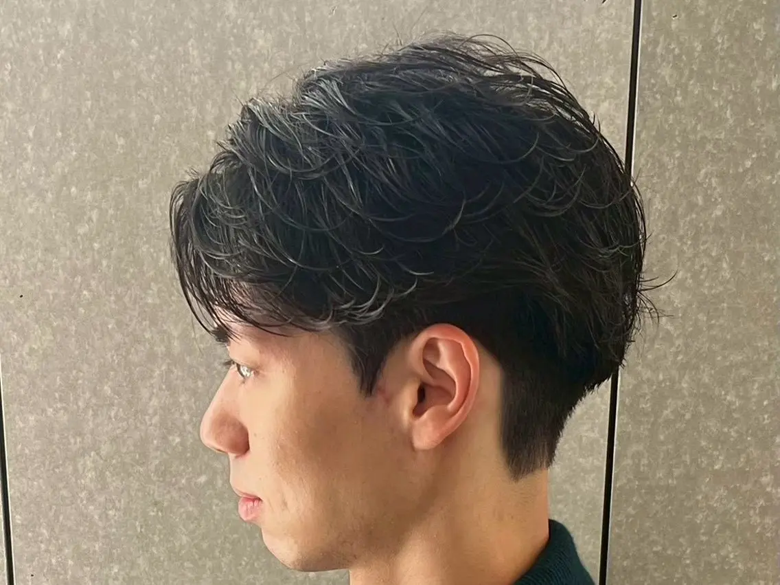 メンズ カット パーマ 【Niau】坂上 葵海のヘアスタイル
