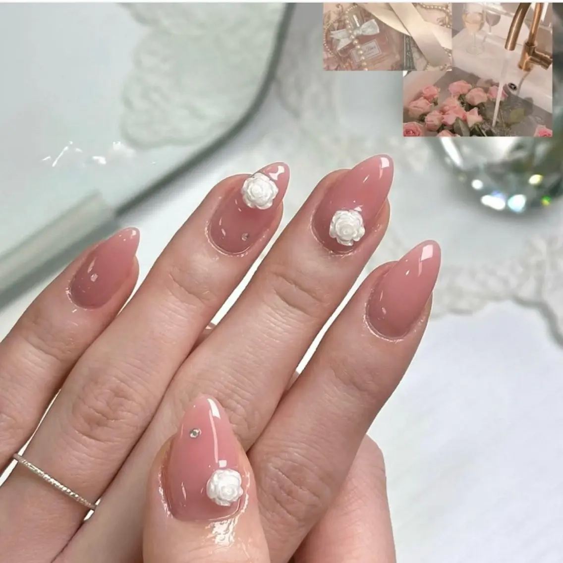 ネイル キラキラネイル 韓国ネイル マグネットネイル ミラーネイル ニュアンスネイル ハンドネイル ハンドケア Akina Nail 亀戸のネイルデザイン