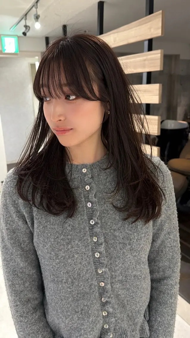 ロング ロングレイヤー レイヤーカット ロング カット ヘアカラー イメチェンレイヤー/ 縮毛矯正/菅野恭平のヘアスタイル