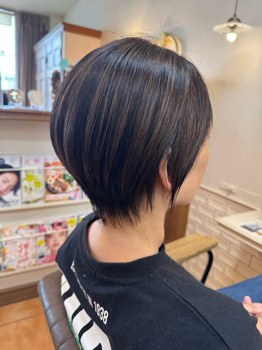 ショート ショートヘア カット ヘアカラー トリートメント 朝の時間を楽に✨ ショート/川元裕範のヘアスタイル
