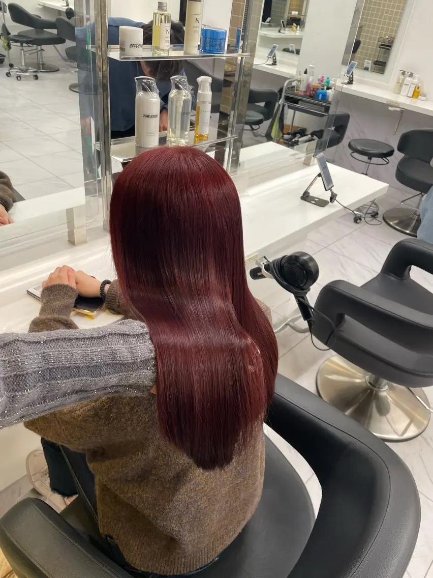 ロング カラー ヘアアレンジ ヘアカラー トリートメント ヘアセット 💗横浜美容室 💗HARUNAのヘアスタイル