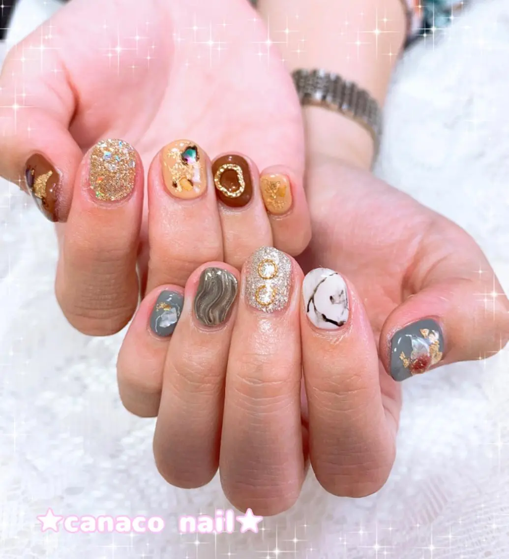 ネイル ニュアンスネイル ハンドネイル ハンドケア ベテランネイル cnc nailのネイルデザイン